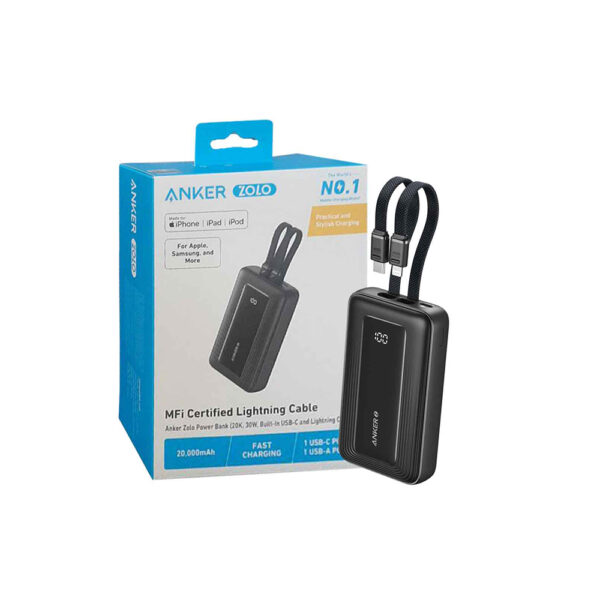 پاوربانک انکر 30وات مدل powerbank anker a1681 20000mAh 30w